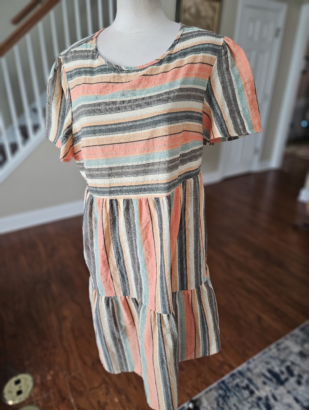 Shein Curve Striped Dress 0X